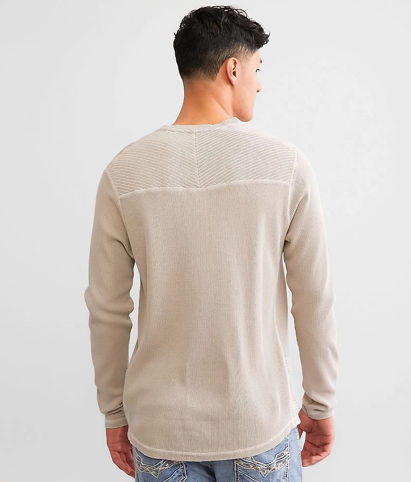 Waffle Knit Henley
