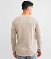 Waffle Knit Henley