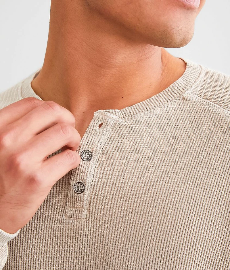 Waffle Knit Henley