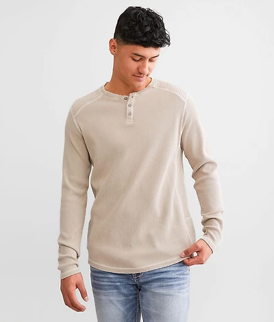 Waffle Knit Henley