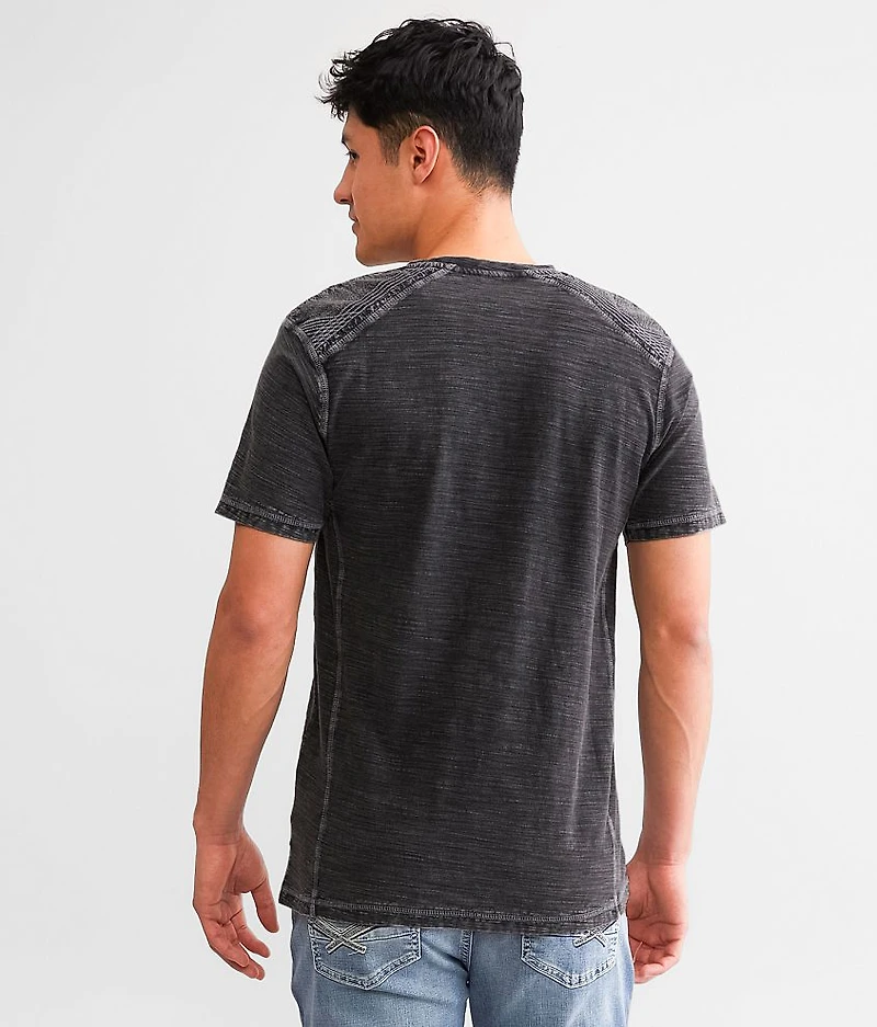 Slub Knit Washed Henley