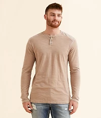 Slub Knit Henley