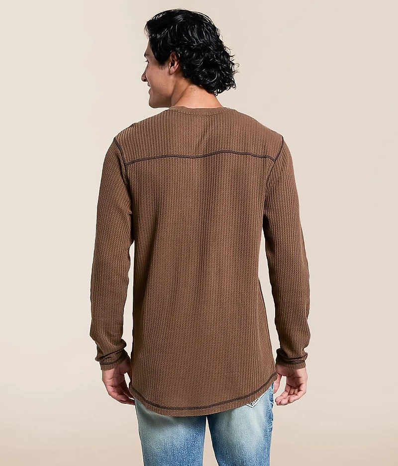 Waffle Knit Henley