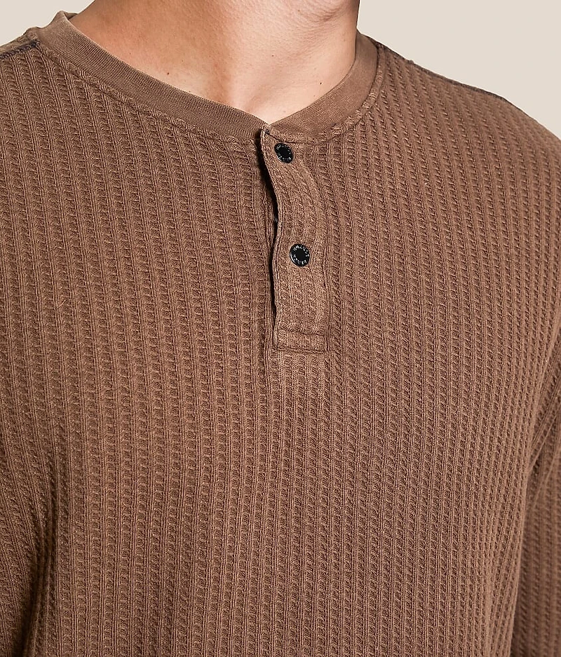 Waffle Knit Henley