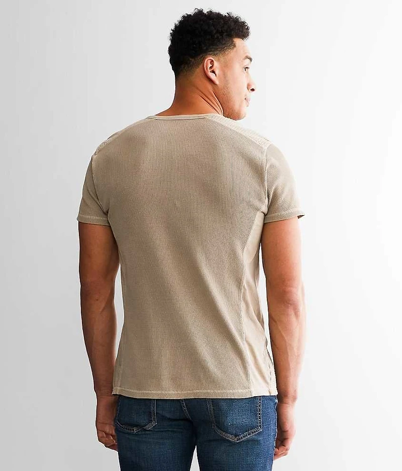 Waffle Knit Henley