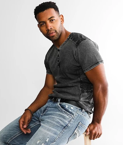 Acid Washed Thermal Henley