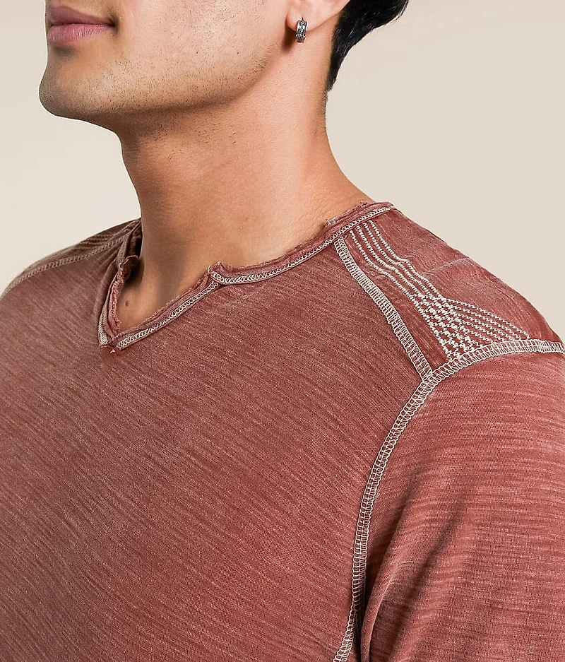 Split Neck T-Shirt