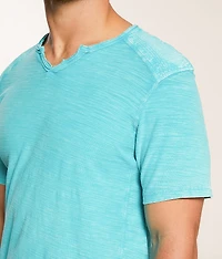 Split Neck T-Shirt
