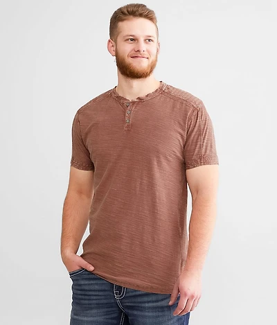 Slub Knit Henley
