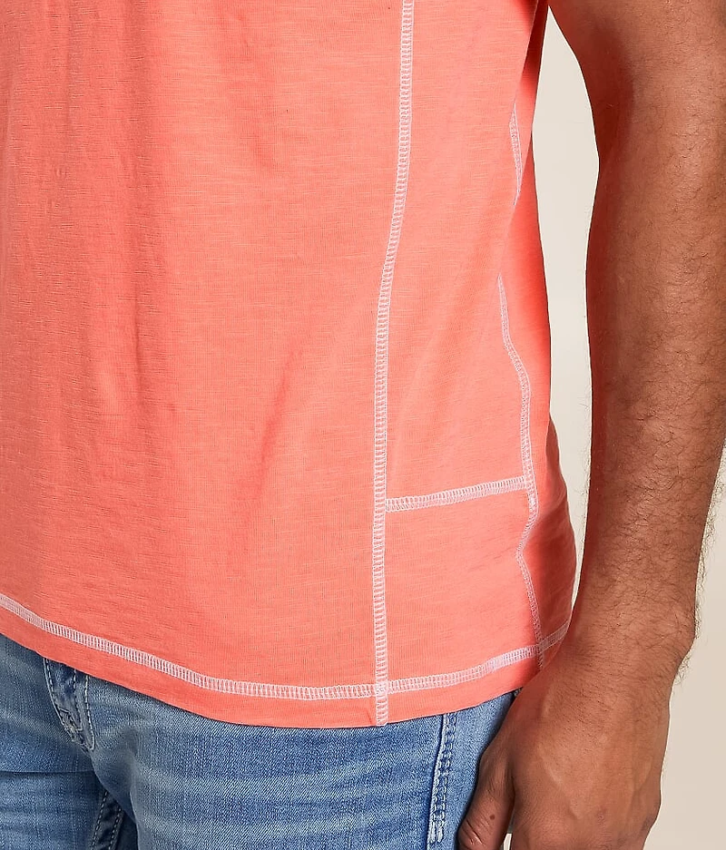 Slub Knit Henley