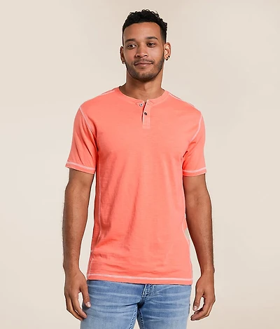 Slub Knit Henley