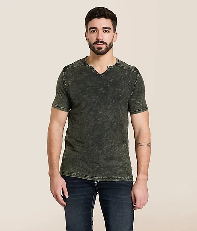 Split Neck T-Shirt
