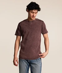 Washed Snap Henley