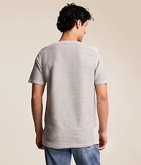 Pleated Snap Henley