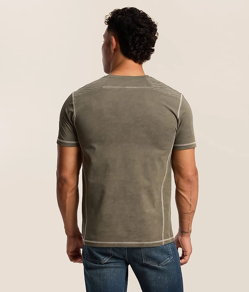 Washed Snap Henley