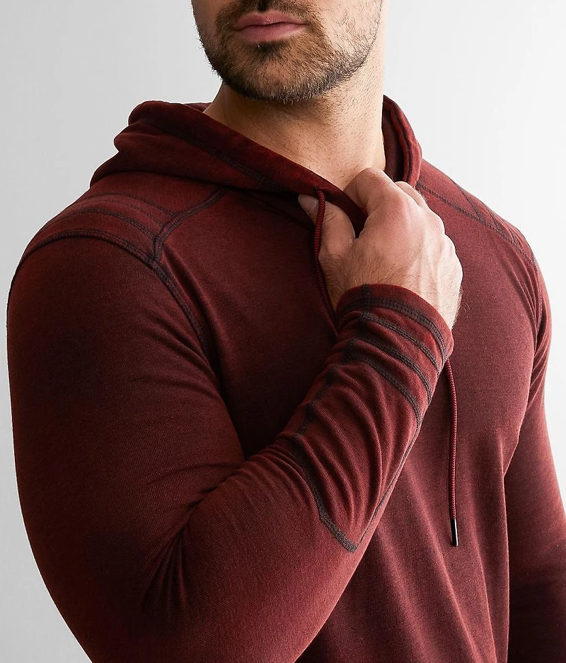 Pieced Knit Hoodie