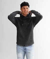 Textured Knit Hoodie