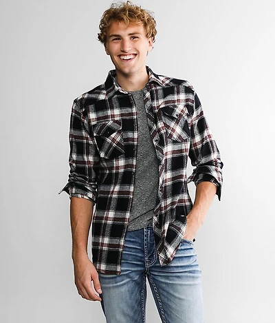 Plaid Athletic Flannel Shirt