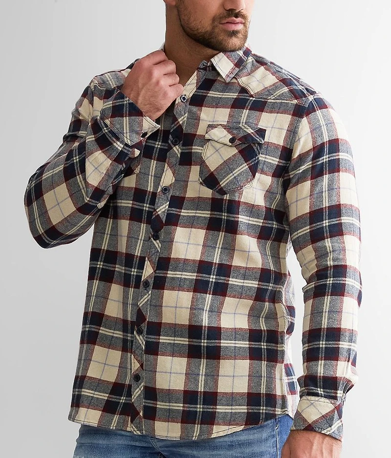 Brushed Plaid Athletic Shirt