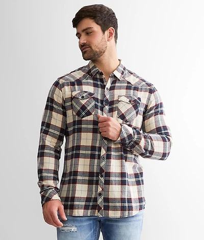 Brushed Plaid Athletic Shirt