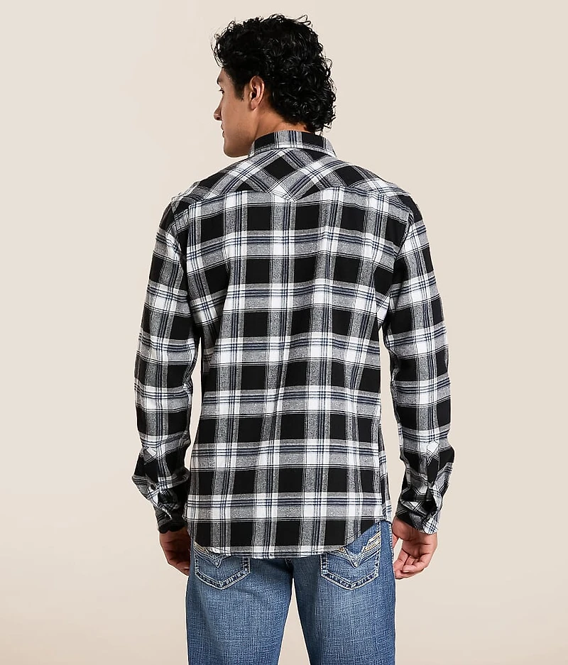 Brushed Plaid Athletic Shirt