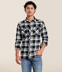 Brushed Plaid Athletic Shirt