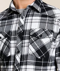Brushed Plaid Athletic Shirt