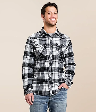 Brushed Plaid Athletic Shirt