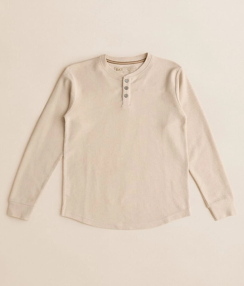 Boys - Slub Knit Henley