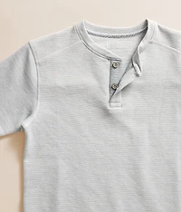 Boys - Contrast Knit Henley