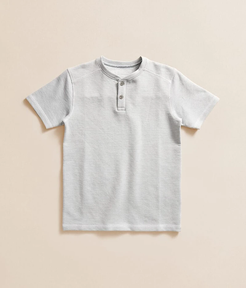 Boys - Contrast Knit Henley