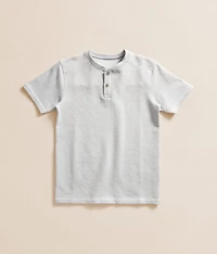 Boys - Contrast Knit Henley