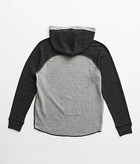 Boys - Heathered Raglan Sleeve Hoodie