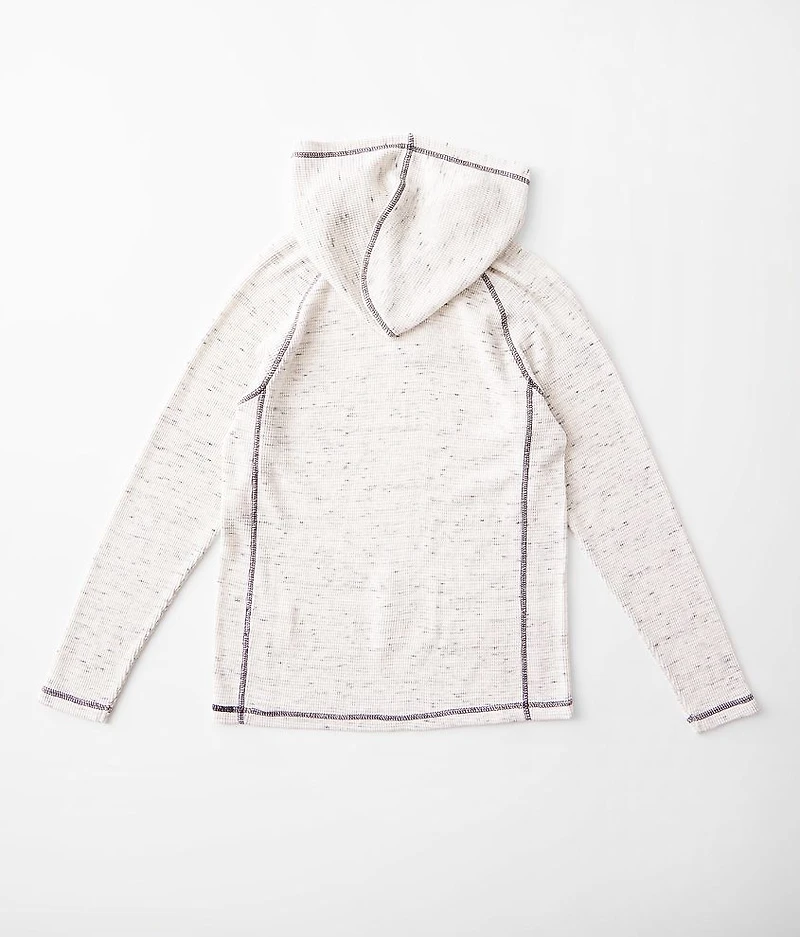 Boys - Waffle Henley Hoodie