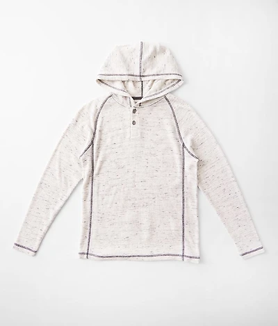 Boys - Waffle Henley Hoodie