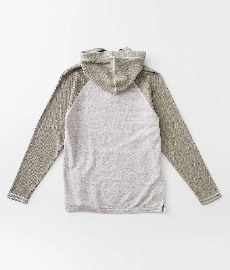 Boys - Raglan Sleeve Henley Hoodie