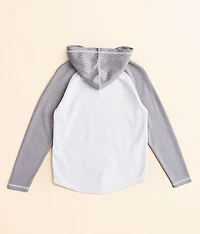 Boys - Raglan Sleeve Henley Hoodie
