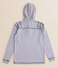 Boys - Textured Henley Hoodie