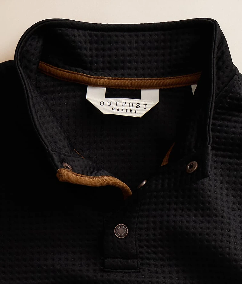 Boys - Textured Quarter Snap Pullover