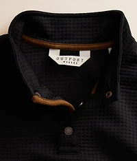 Boys - Textured Quarter Snap Pullover