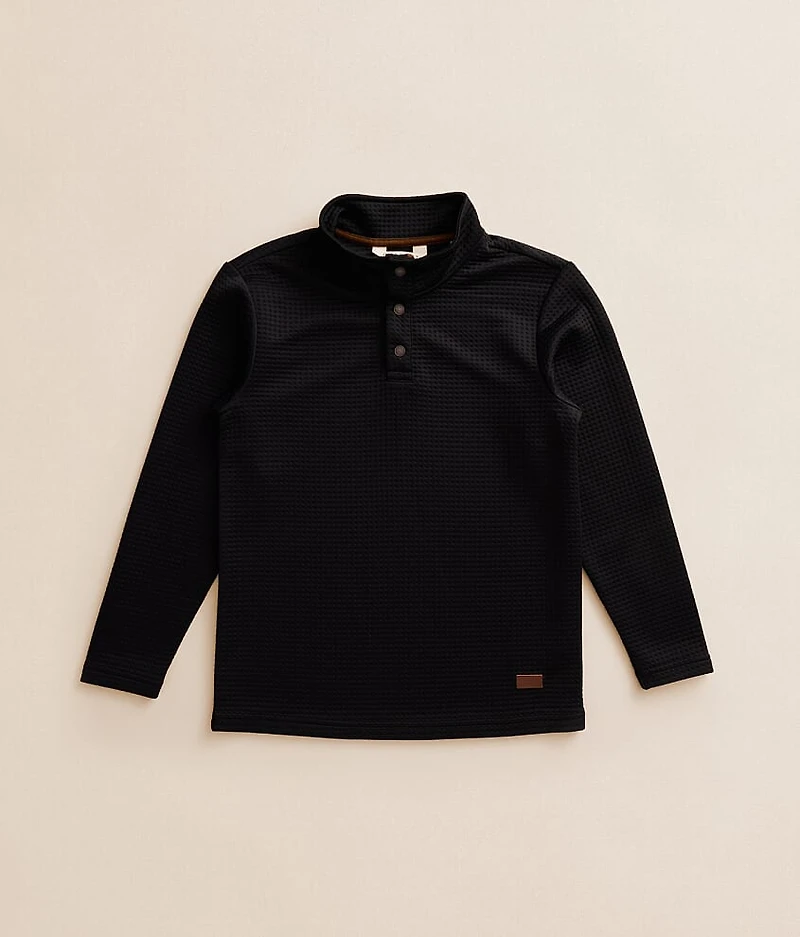 Boys - Textured Quarter Snap Pullover