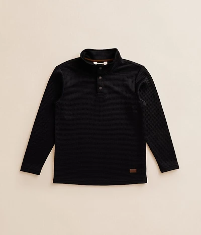 Boys - Textured Quarter Snap Pullover
