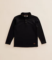 Boys - Textured Quarter Snap Pullover