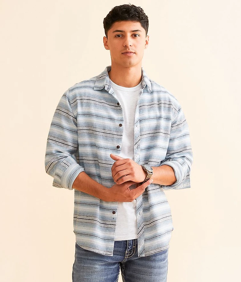 Striped Flannel Athletic Shirt
