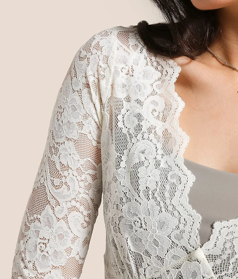 Sequin Lace Top