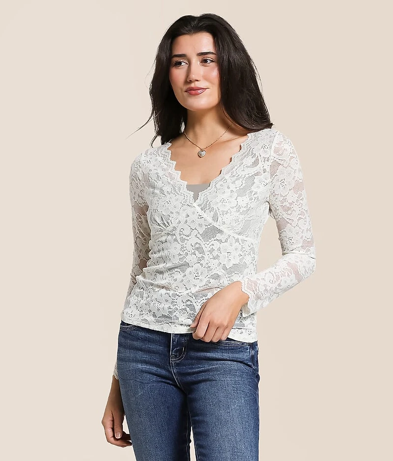 Sequin Lace Top