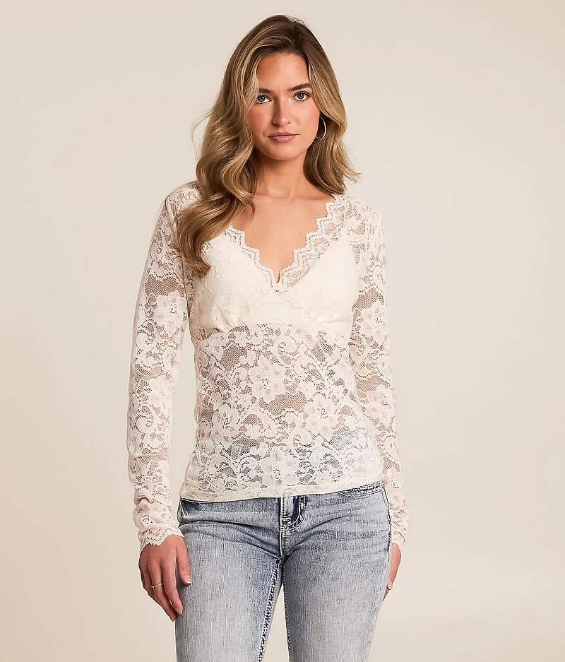 Sequin Lace Top