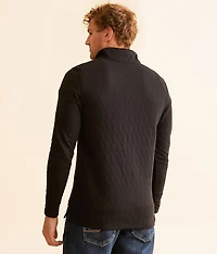 Quilted Quarter Zip Pullover