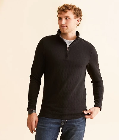 Quilted Quarter Zip Pullover