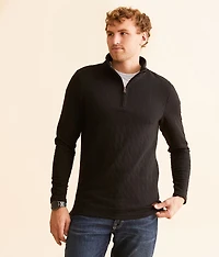 Quilted Quarter Zip Pullover